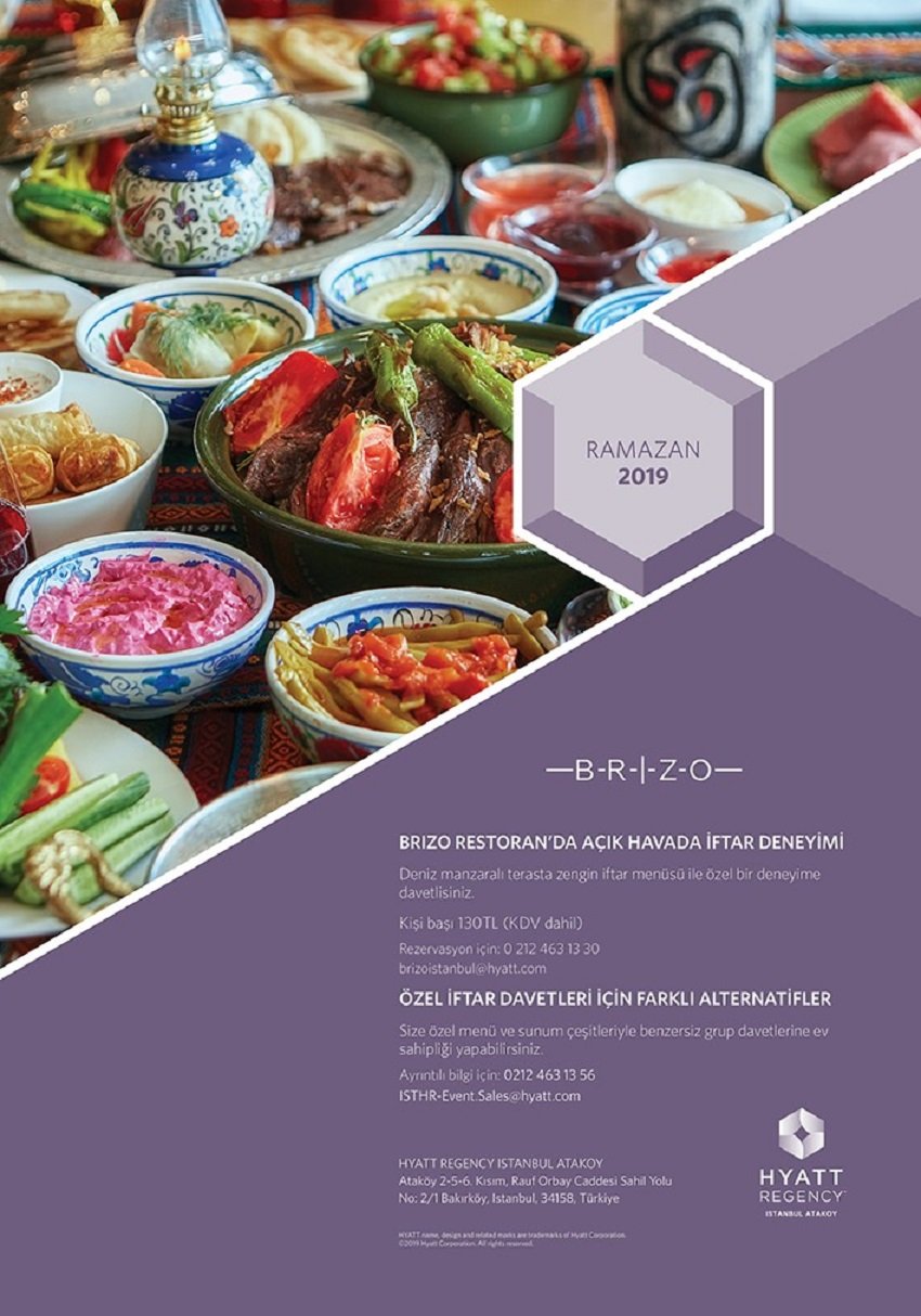 Hyatt Regency Ataköy İftar Yemeği 2019